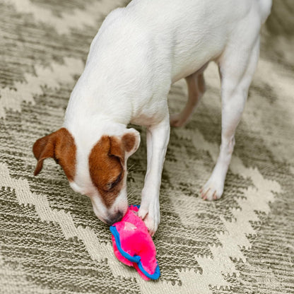 Outward Hound puncture resistant squeaker toy close up view