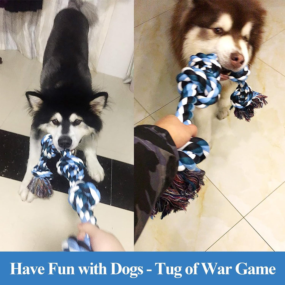 Premium imported heavy chewers rope toy packaged for Indian pet owners