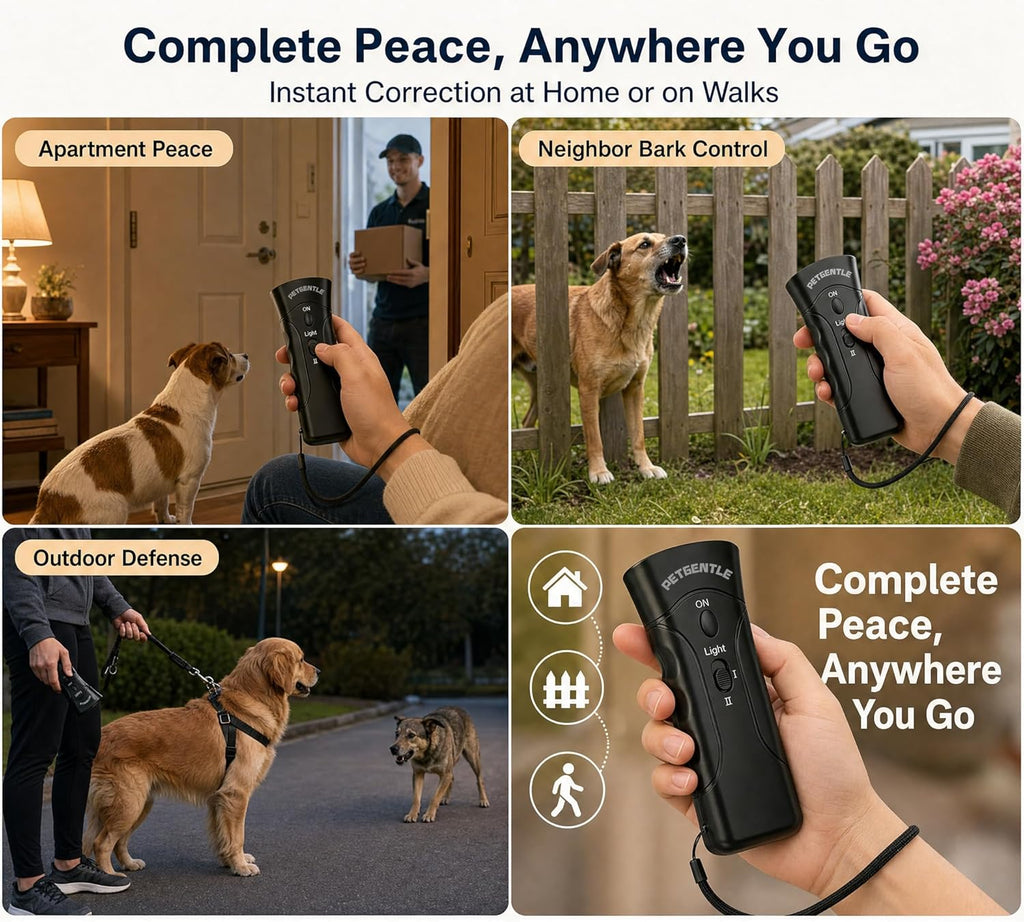 Handheld ultrasonic trainer showing intensity adjustment buttons