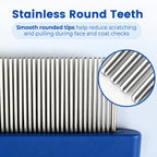 Ergonomic handle detail of Prime Pets pet flea comb