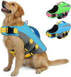 USA imported medium dog life jacket showing full belly wrap support