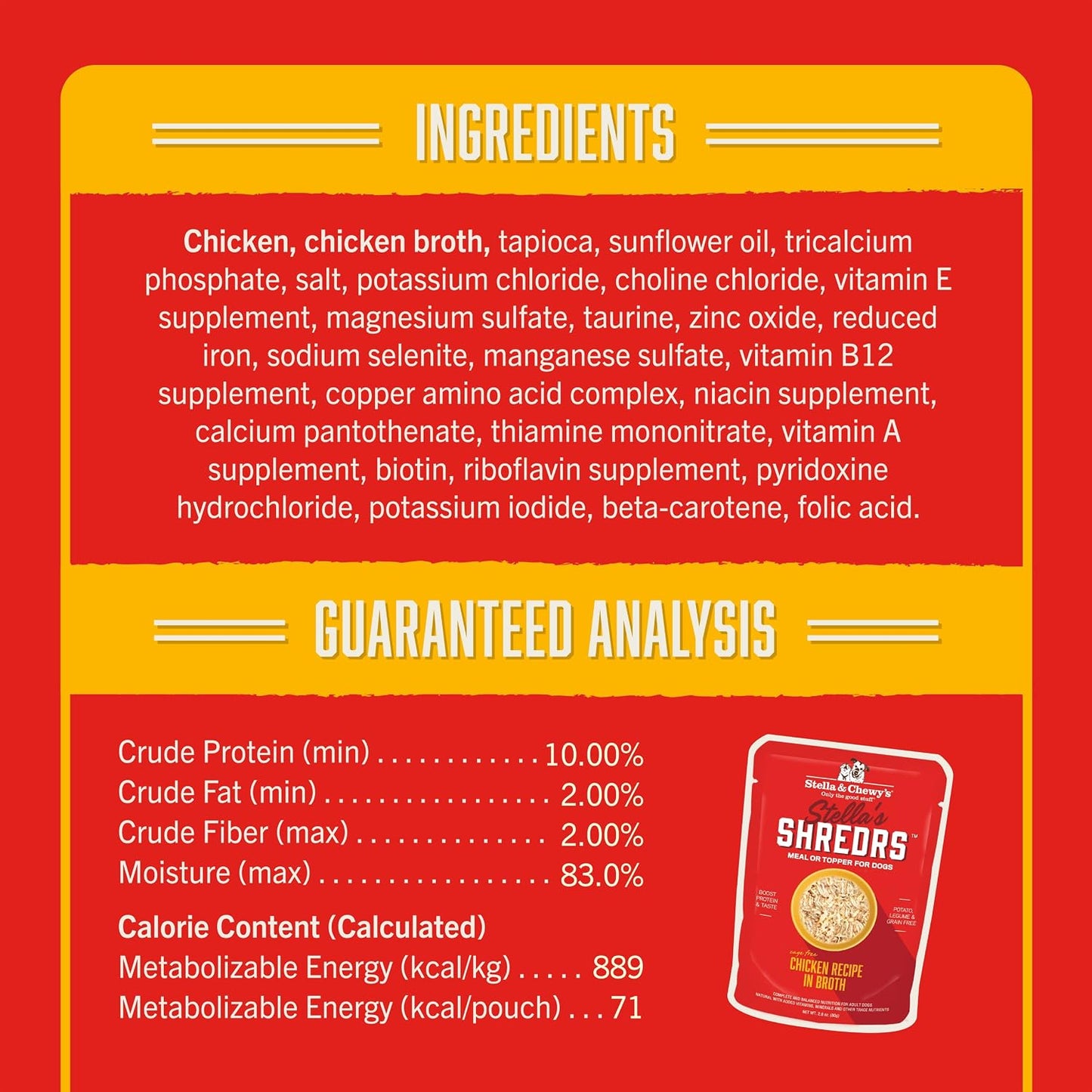 Authentic USA imported Stella & Chewy's dog food
