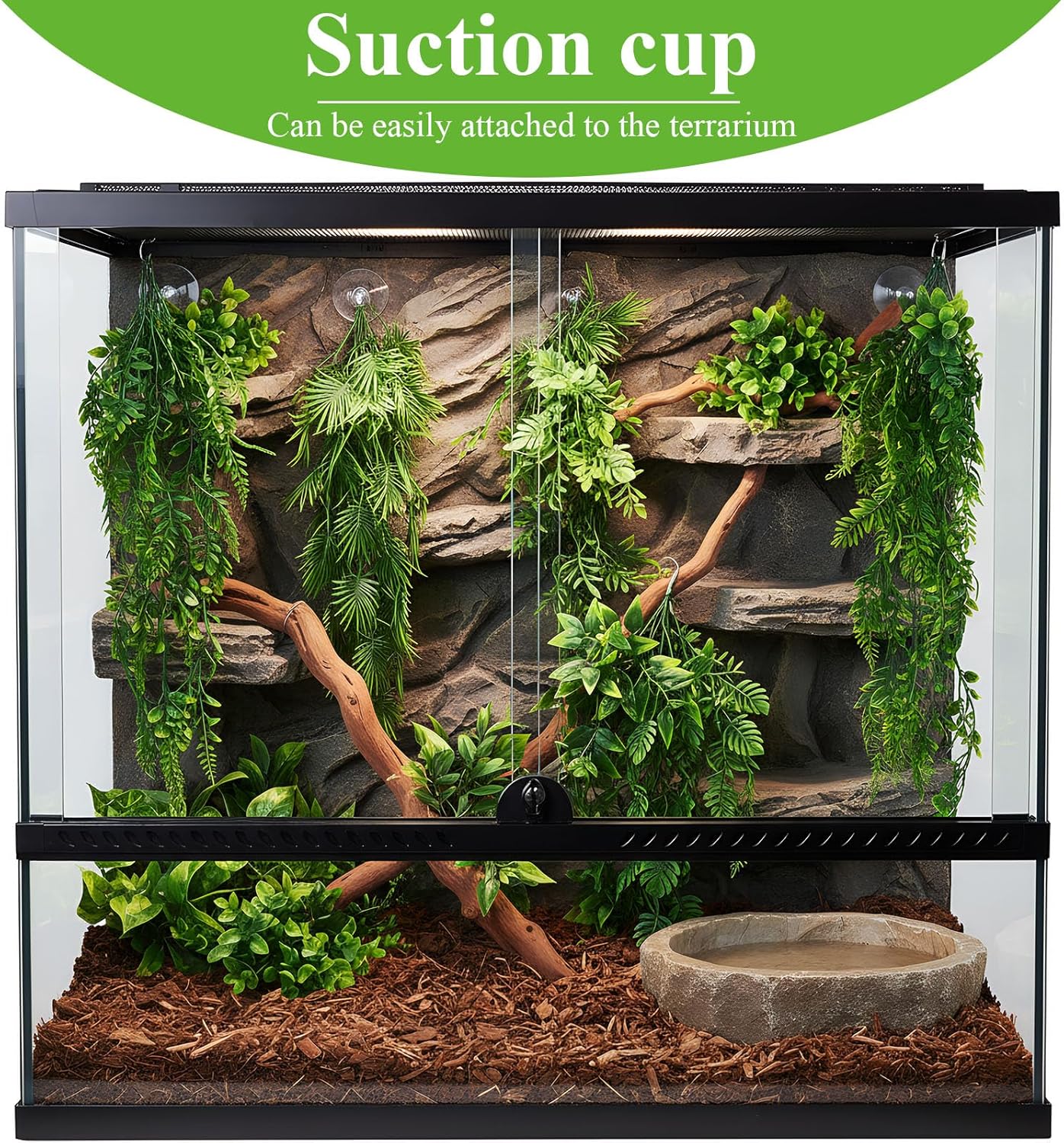 Full set of 8 pieces Suncalla reptile tank decor