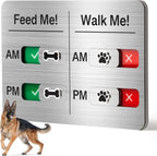 Smart pet care organization tracker board showing manual sliding mechanisms.