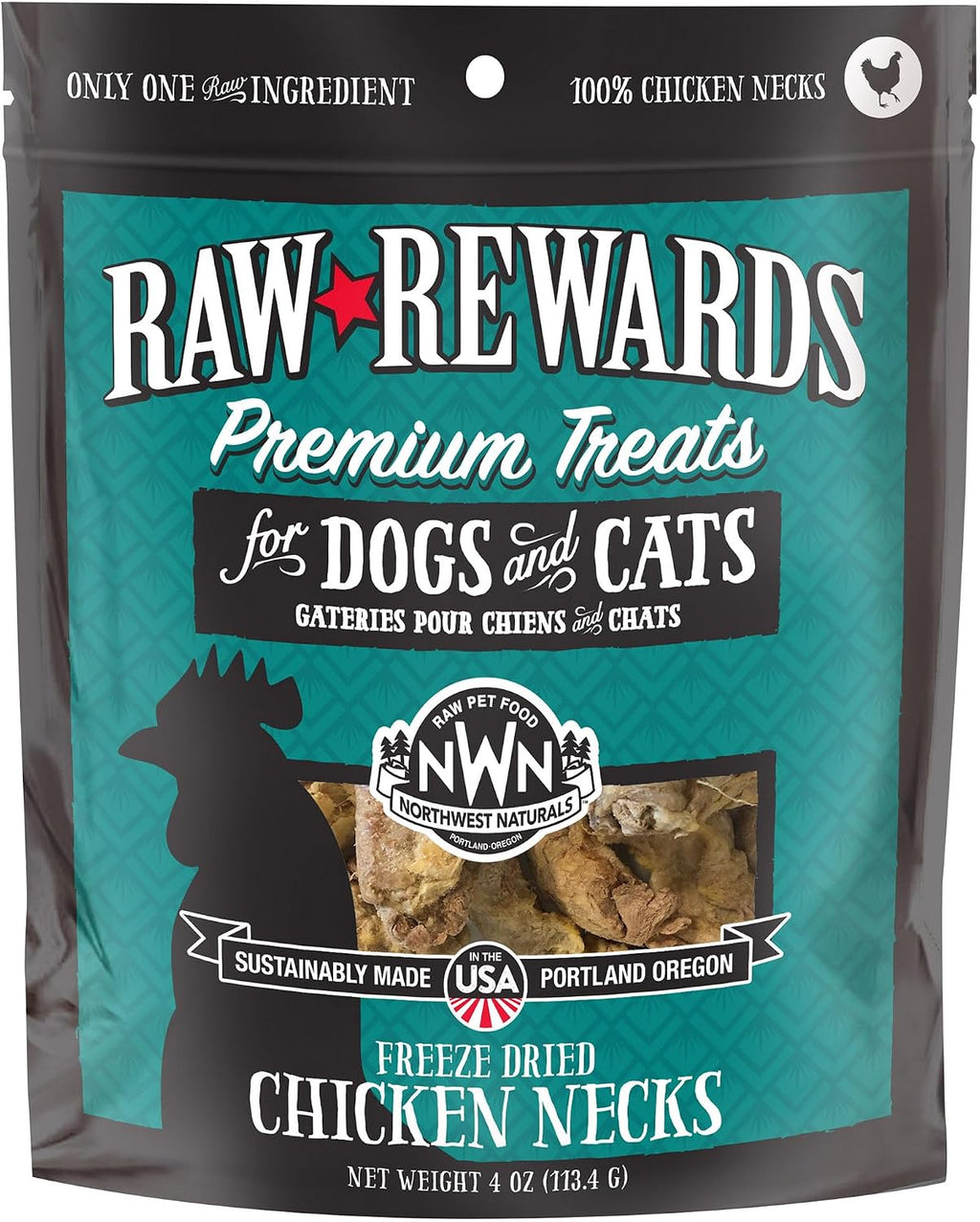 Northwest Naturals Raw Rewards Freeze-Dried Turkey Neck Treats for Dogs and Cats - Whole Neck - Healthy, 1 Ingredient, Human Grade Ingredients, All Natural, Proudly Made in USA, 6 Oz - Image 11