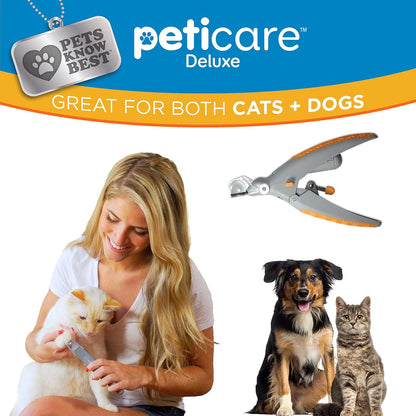 Peticare illuminated nail clipper ergonomic grip details