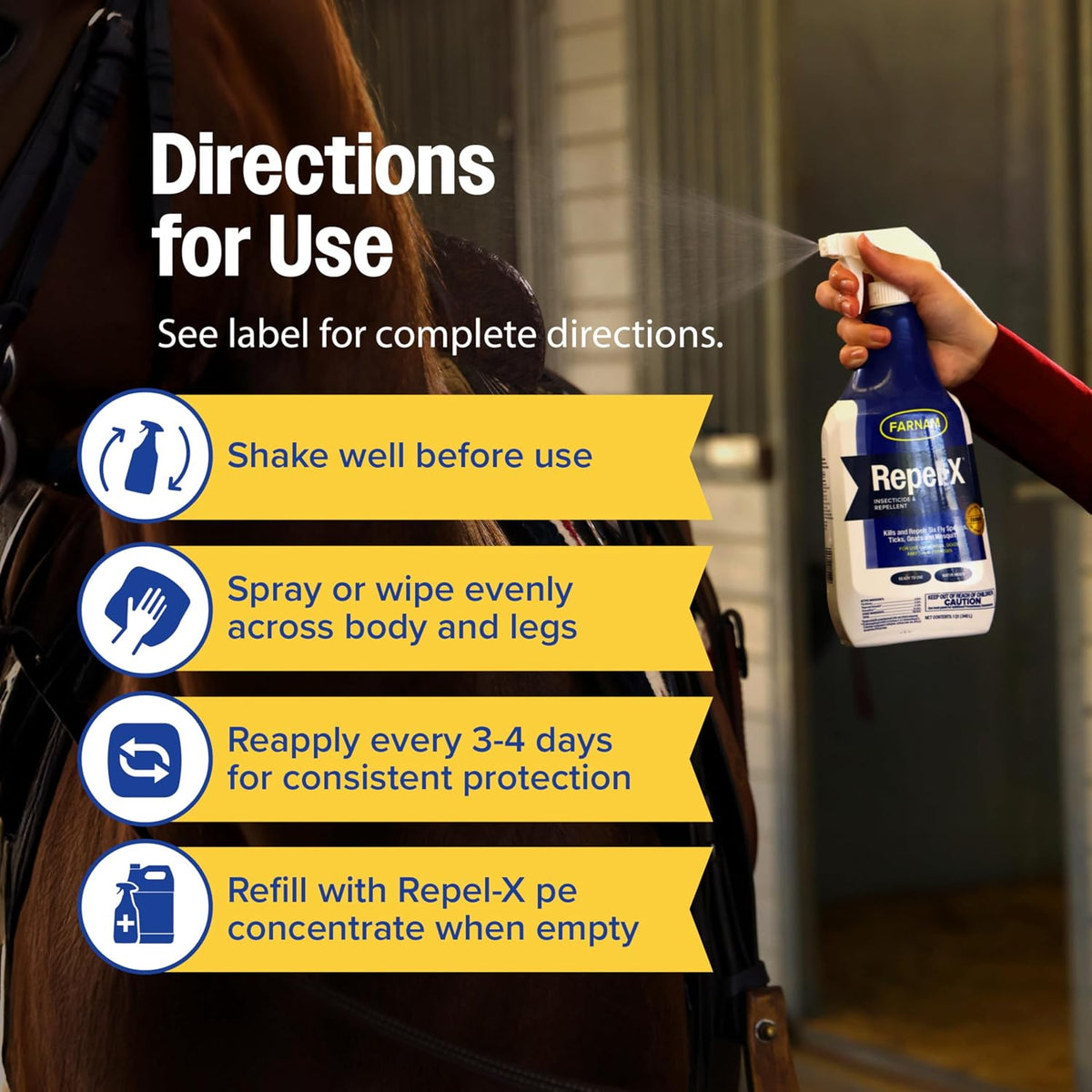 Farnam pet and equine pest control spray packaging angle