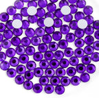 Beadsland pure purple flat back rhinestones front view packaging