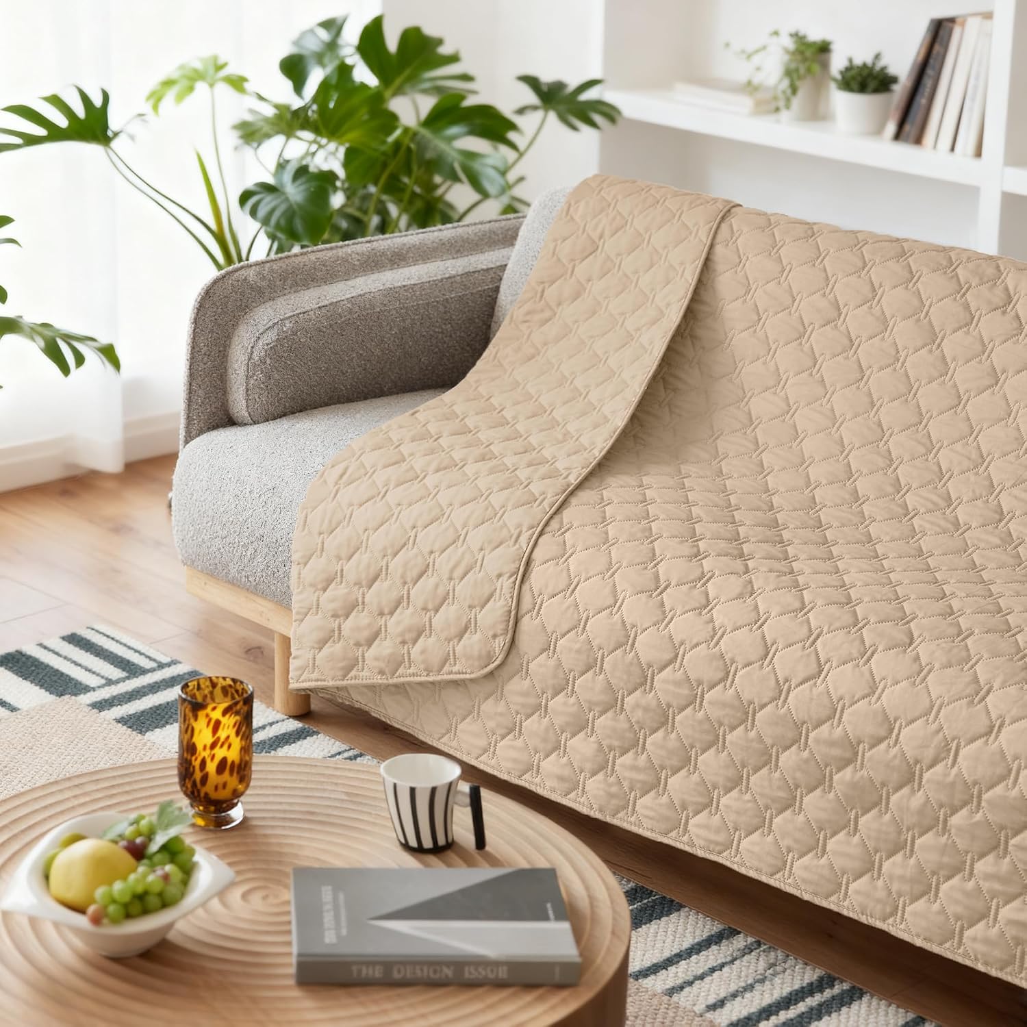 Gogobunny premium imported pet blanket protecting home upholstery from mud stains