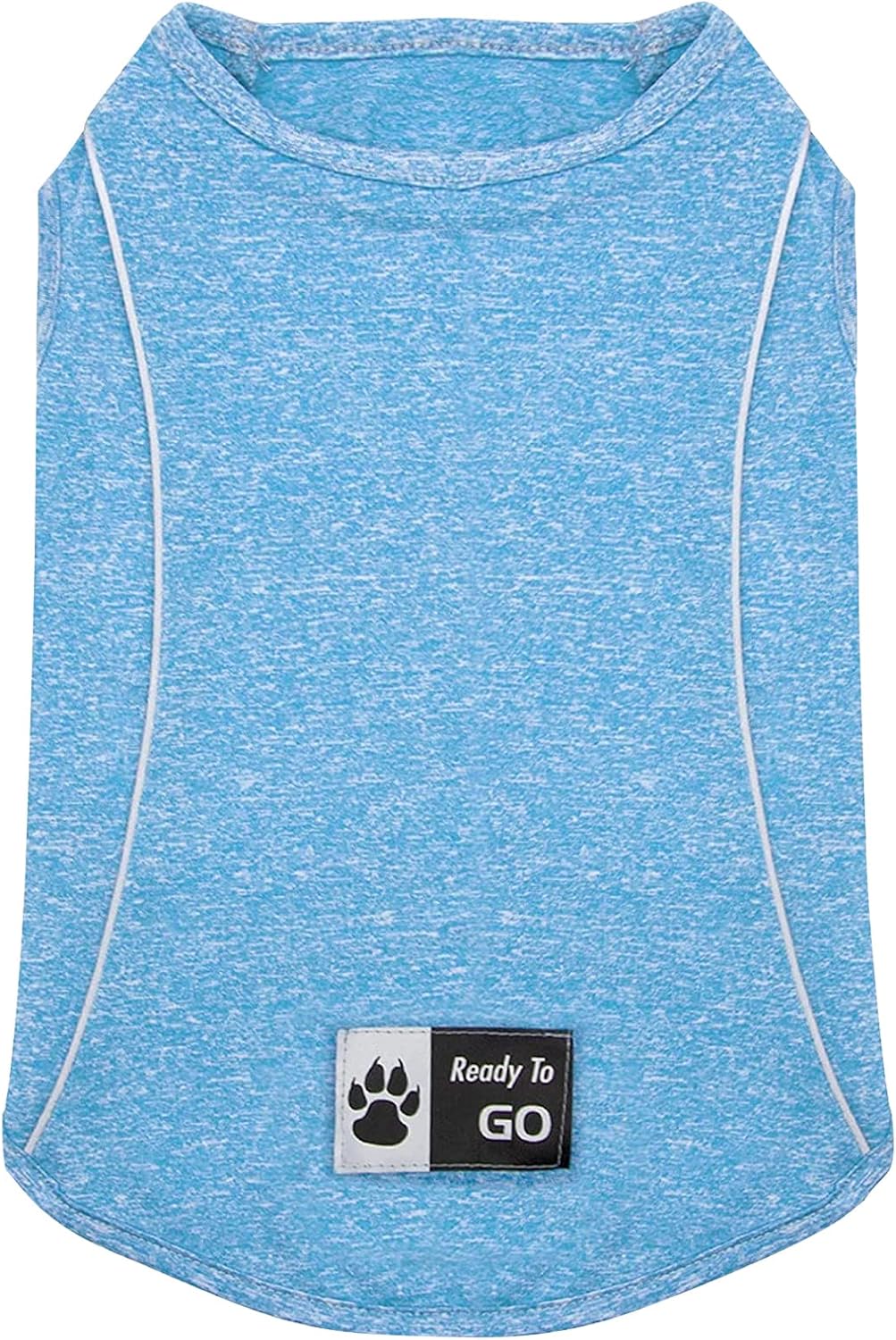 Kyeese reflective dog shirt blue front view