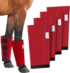 Mesh Horse Fly Boots Set of 4, Loose Fitting Leggings for Horses, Reduce Stressful Stomping, Breathable Adjustable and Universal Fit for 4 Legs, Reliable Stay Put (Blue) - Image 15