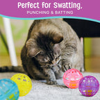 Spot imported USA cat toy set with four colorful bell balls