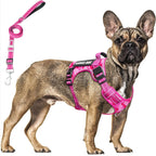 Tactical Dog Harness and Leash Set for Large Dogs,Heavy Duty No Pull Service Dog Vest and 10 Patches with Dog Seat Belt,Reflective Adjustable Pet Harness for Training Walking Hiking Camo L - Image 13