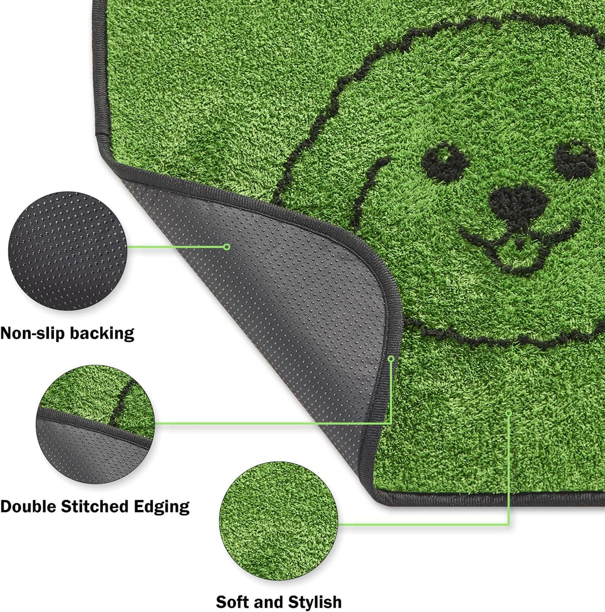 Close up of Qeils dog training mat absorbent surface