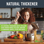 Viva Naturals Organic Psyllium Husk Powder mixed into a refreshing morning smoothie