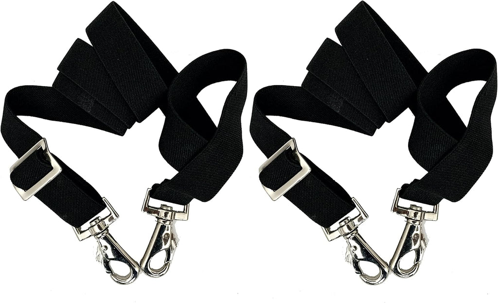Side angle view of the one inch wide heavy duty elastic material used in the Majestic Ally horse replacement hardware strap.