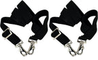 Side angle view of the one inch wide heavy duty elastic material used in the Majestic Ally horse replacement hardware strap.