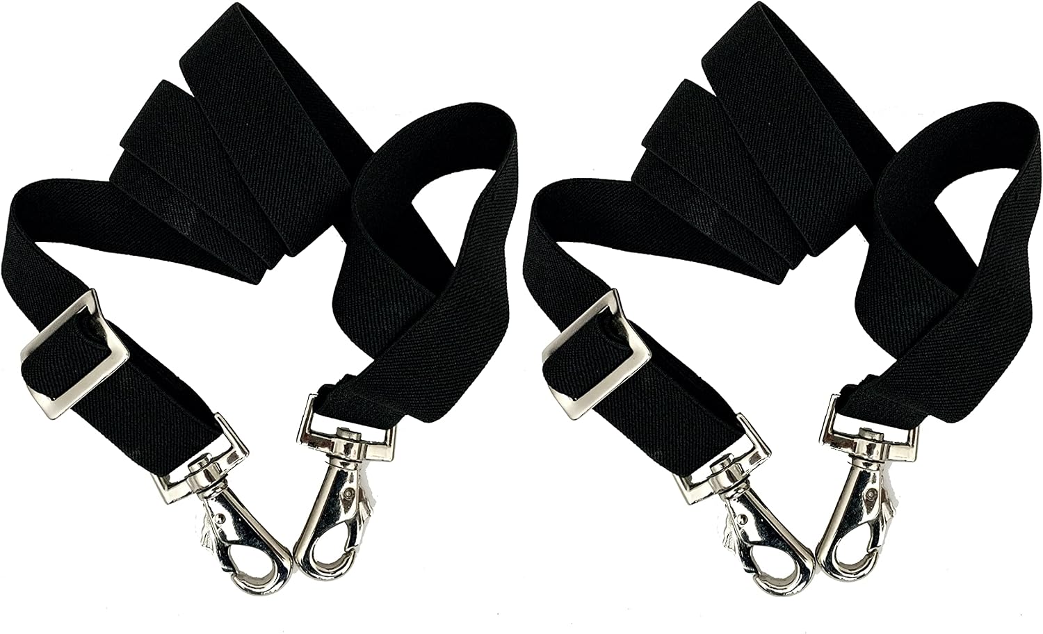 Side angle view of the one inch wide heavy duty elastic material used in the Majestic Ally horse replacement hardware strap.