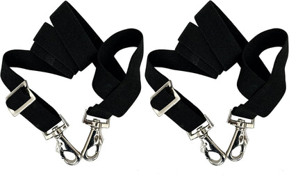 Side angle view of the one inch wide heavy duty elastic material used in the Majestic Ally horse replacement hardware strap.