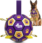 QDAN Dog Toys Dog Balls, World Cup Dog Soccer Ball with Straps, Dog Birthday, Herding Ball, Durable Balls for Small Medium Pet, Puppy Outdoor Toy (6 Inch) - Image 11