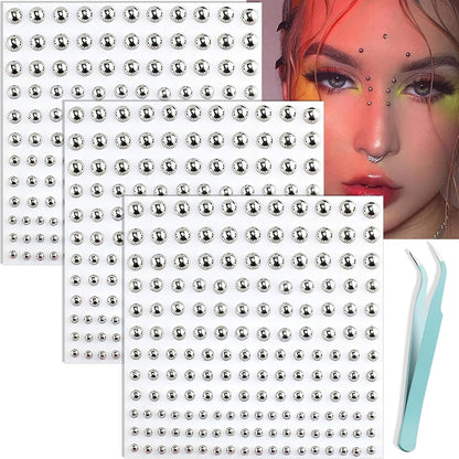 Nooepc face gems and fake piercing kit front view