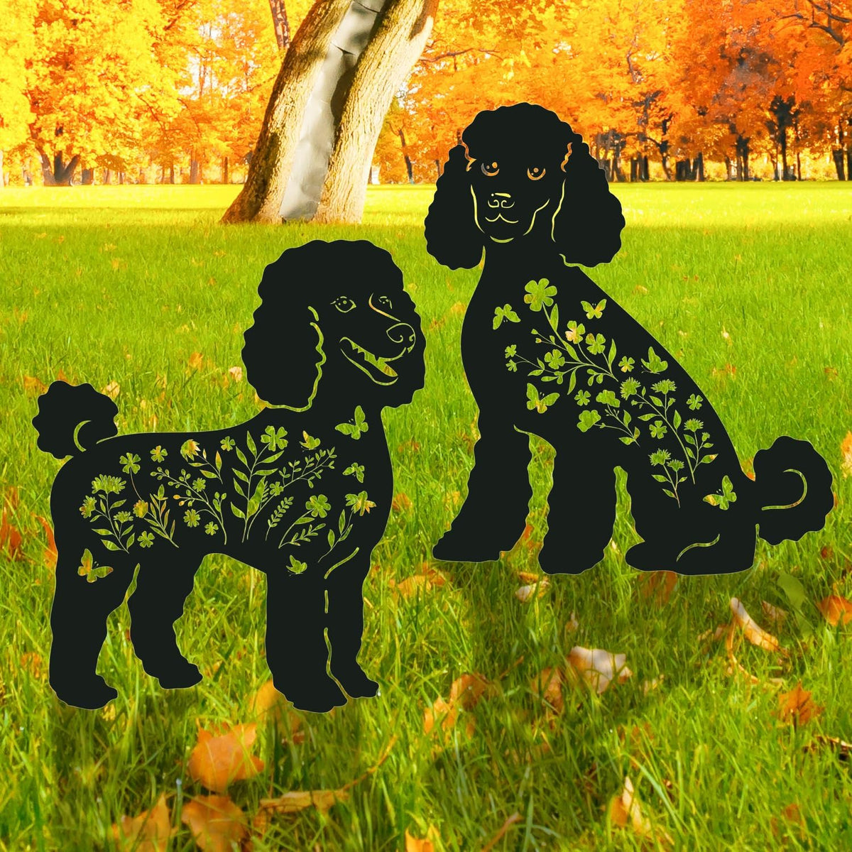 Pet Cat Memorial Grave Markers - Rngmsi Flowers Butterfly Cat Metal Garden Stakes Grave Decorations for Cemetery Pussy Memorial Stones Plaques for Outdoors - Image 9