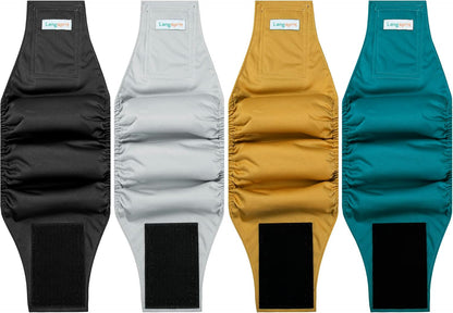 Male Dogs Diapers Belly Bands(4Pack), Washable Reusable Male Boy Doggy Wraps Panties for Doggie Puppy Pooping Potty Training Incontinence Marking Paal para Perro Small - Image 11