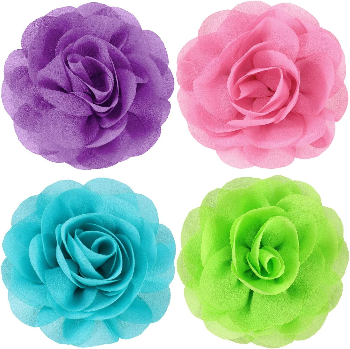 WILLBOND 4 Pieces Dog Flower Bow Collar Multicolored Pet Bow Collar Dog Charms Flower Set for Puppy Cat Pet Grooming Accessories(Red, Rose Red, Light Pink, Milk White) - Image 12
