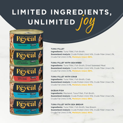 Reveal canned wet cat food limited ingredient cans