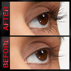 Bottom label closeup of the Maybelline Lash Stiletto tube indicating the shade Very Black Nine Sixty One and product volume.