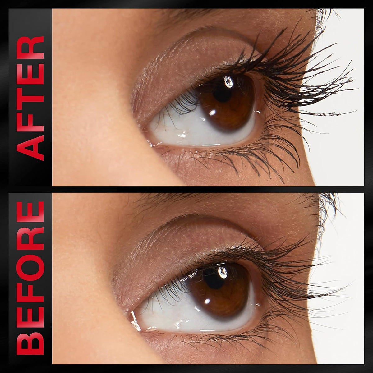 Bottom label closeup of the Maybelline Lash Stiletto tube indicating the shade Very Black Nine Sixty One and product volume.
