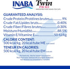 Nutritional information and feeding guide panel