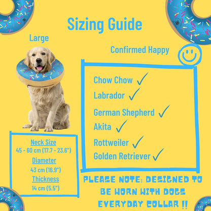 Premium USA imported dog recovery donut for surgical wound care