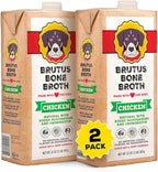 Brutus Chicken Broth Liquid for Dogs - All Natural Chicken Bone Broth for Dogs with Chondroitin Glucosamine Turmeric -Human Grade Dog Food Toppers for Picky Eaters & Dry Food -Tasty & Nutritious - Image 13