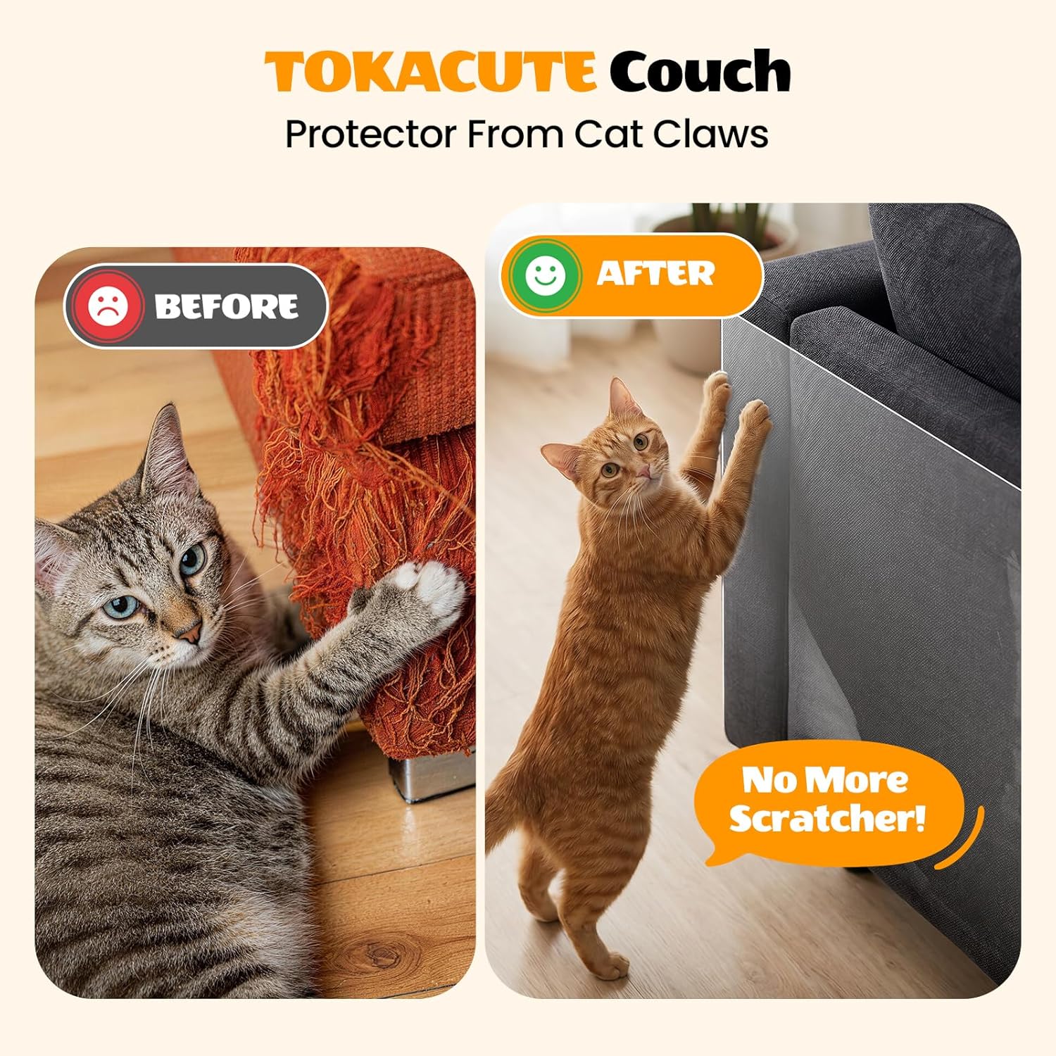 Close up of Tokacute scratch deterrent tape texture