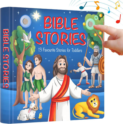 Learning Bugs Christian Bible Stories front cover with interactive buttons