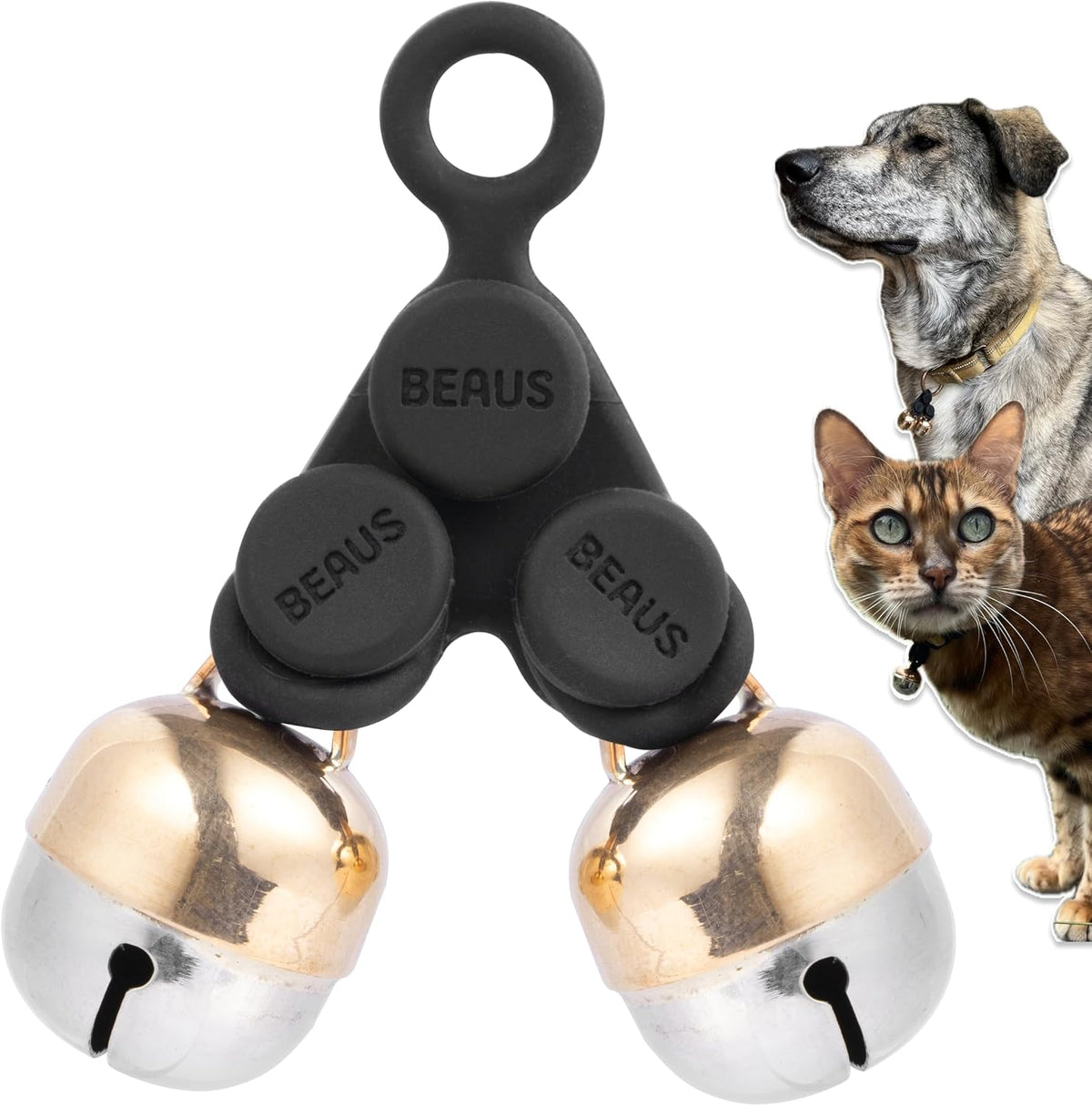 Beau's Bells V2 | Cat & Dog Collar Bells with New Quick Loop Easy Release Clip | Handmade Copper | Track Your Pet | Protect Wildlife - Image 9