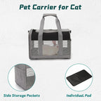 Guinea pig travel bag side view with ventilation mesh