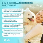 Kinpur Pet Care soft duck chews for adult and senior dog eye cloudiness relief