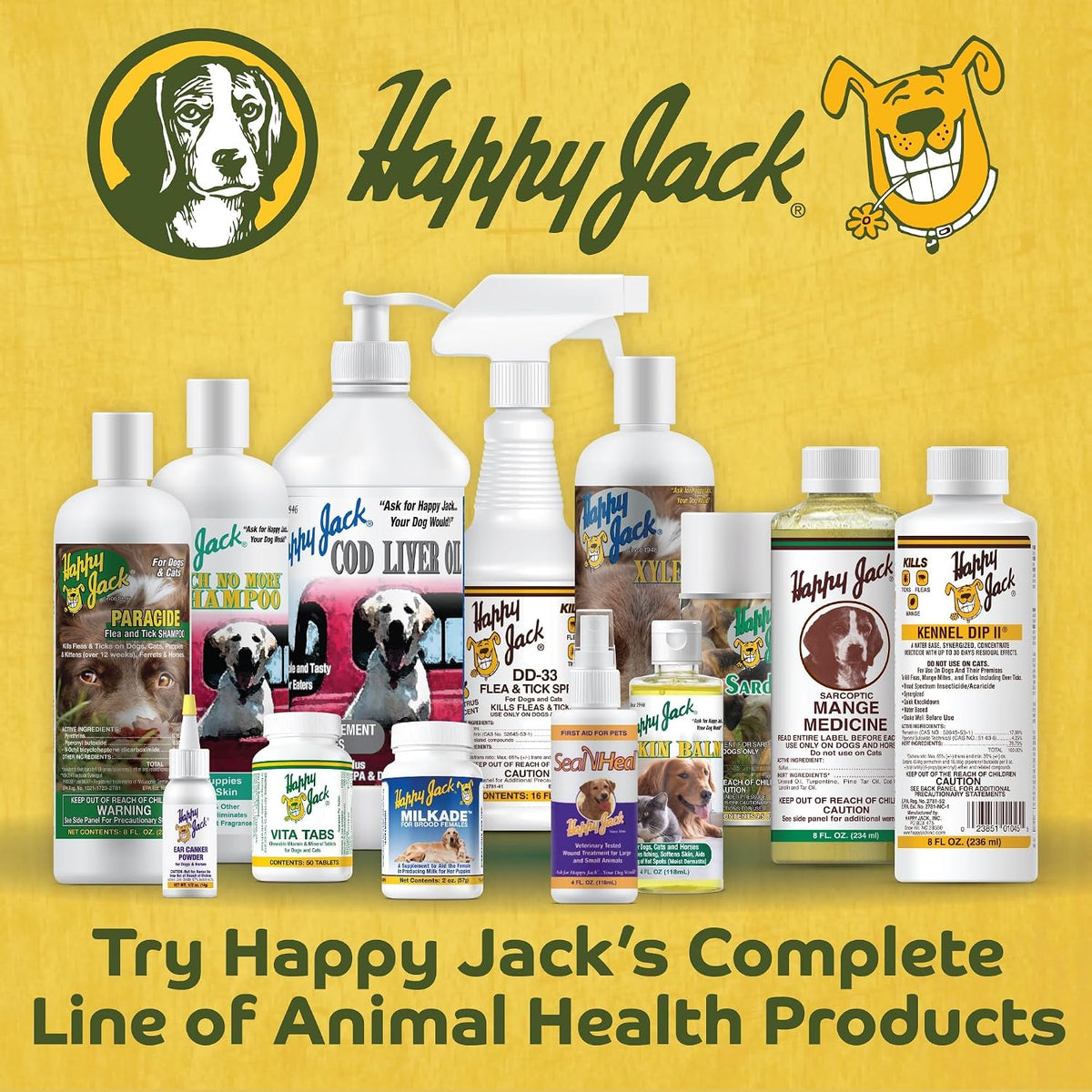 Authentic USA sourced Happy Jack liquid bandage spray bottle