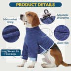 Breathable canine elbow protector garment preventing wound licking post operation