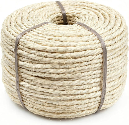 Htjzwg 164Ft sisal rope for cat tree scratching post replacement front view