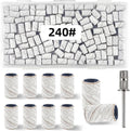 TKYZMS 100 Pcs 240 Grit White Sanding Bands front view