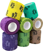 2 Inch Self Adhesive Bandage Vet, First Aid for Dogs Cats Horses, Great for Paws, Legs & Tails, Individually Wrapped, 8 Rolls, Daybreak Paw - Image 13