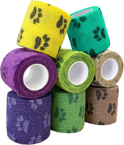 2 Inch Self Adhesive Bandage Vet, First Aid for Dogs Cats Horses, Great for Paws, Legs & Tails, Individually Wrapped, 8 Rolls, Daybreak Paw - Image 13