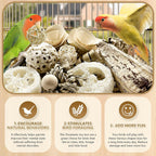 LOPERDEVE natural bird toy packaging and contents overview