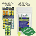 Exotic Nutrition Nectar Pods Honey nutrition and ingredient details