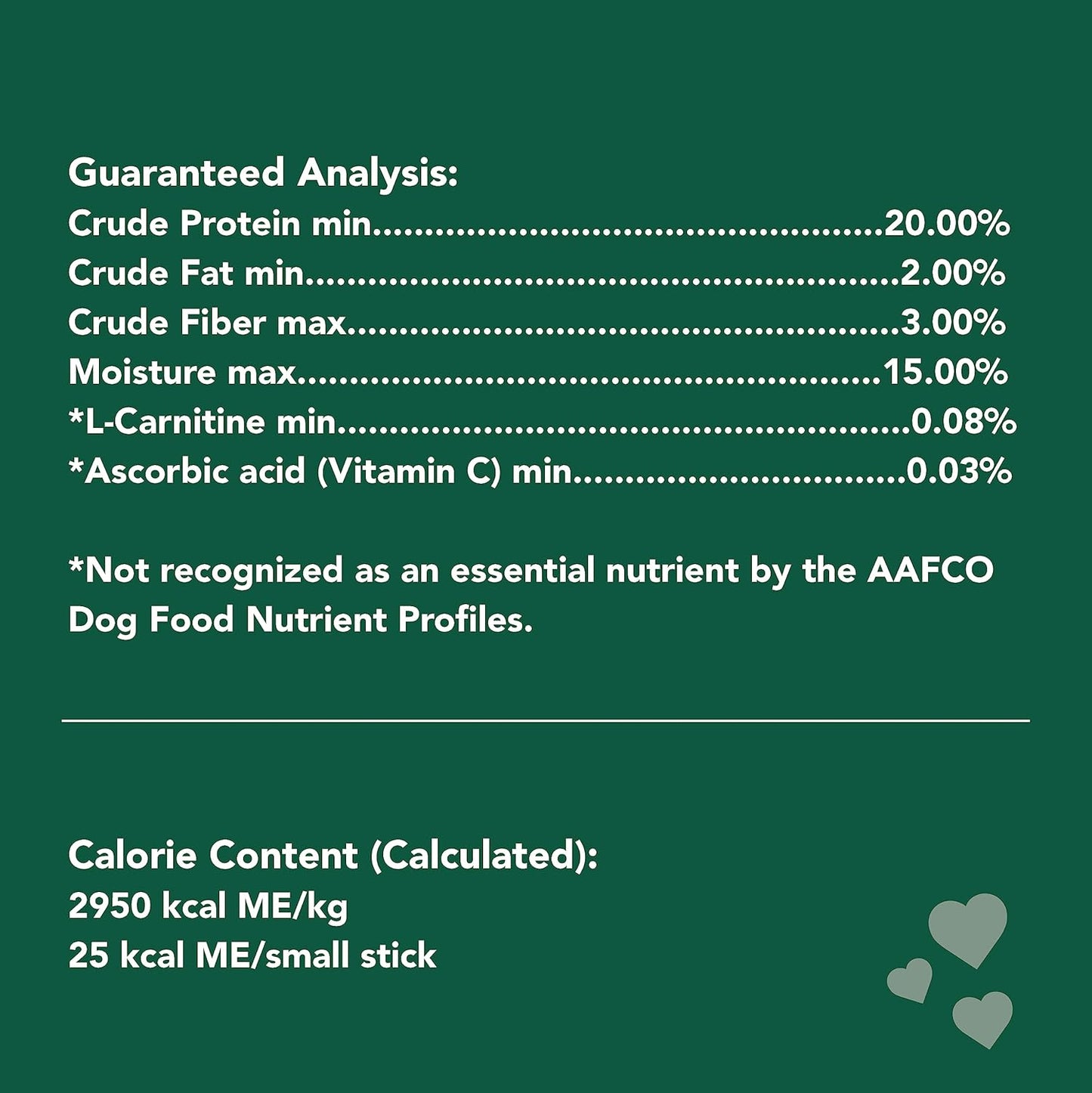 Premium USA imported Get Naked canine weight management chews nutritional facts