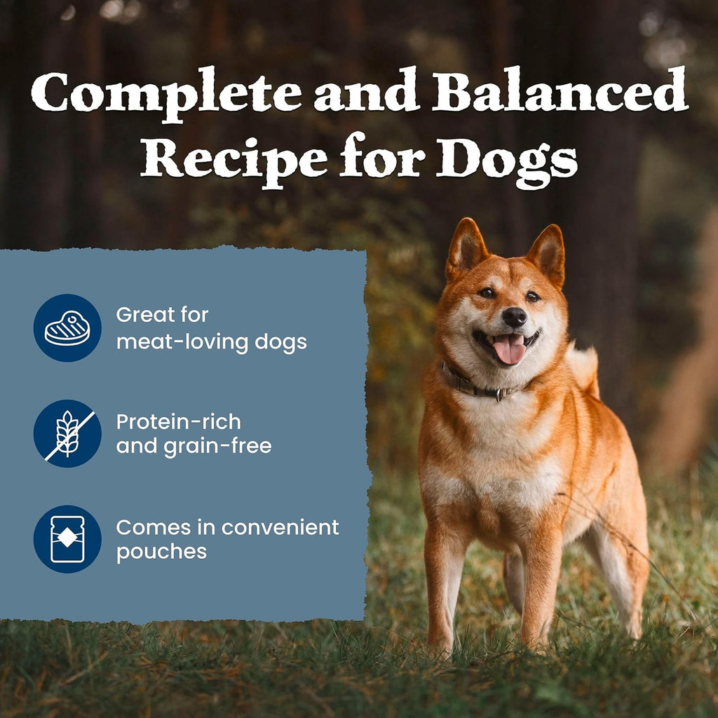 Blue Buffalo Wilderness wet dog food chicken and sweet potato flavor details.