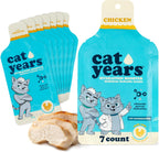 Cat Years daily lickable cat treat chicken 7 pack front view